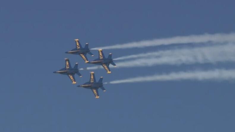 Blue Angels roar back over San Francisco after weather conditions threaten Fleet Week show — CBS Bay Area (KPIX), San Francisco Arts news