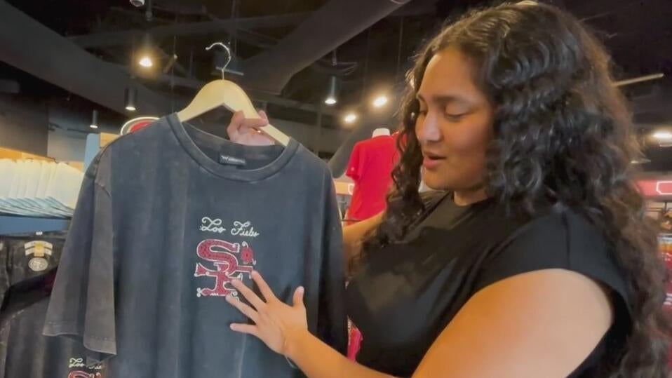San Francisco 49ers unveil Latino Heritage Collection of team merchandise for "Los Fieles" — CBS Bay Area (KPIX), San Francisco Sports news