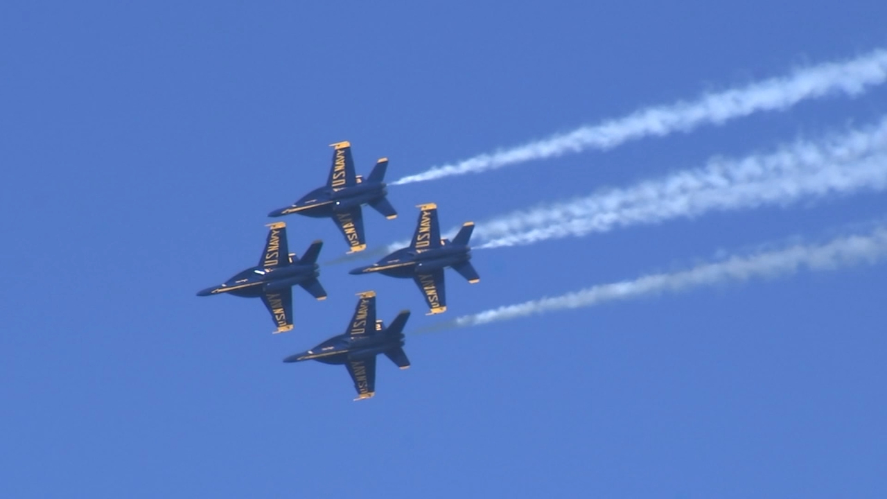 Blue Angels roar back over San Francisco Bay after Friday fog delay
       — ABC 7 Bay Area, San Francisco Arts news
