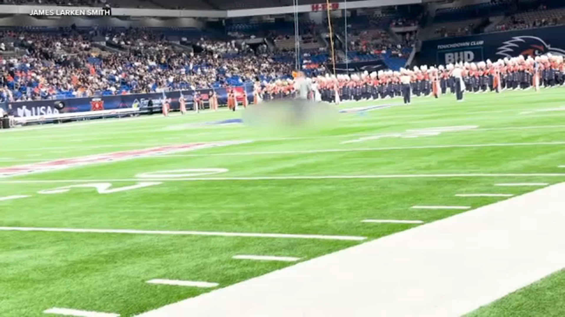 Air Force member killed rappelling from Alamodome's ceiling in Salute to Armed Forces ceremony
       — ABC 7 Bay Area
