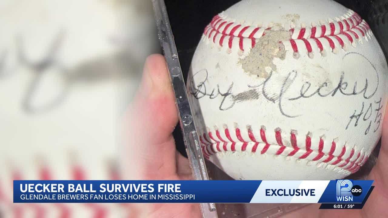 Cherished baseball signed by Bob Uecker survives Mississippi fire — WISN 12 Milwaukee, San Francisco Community news