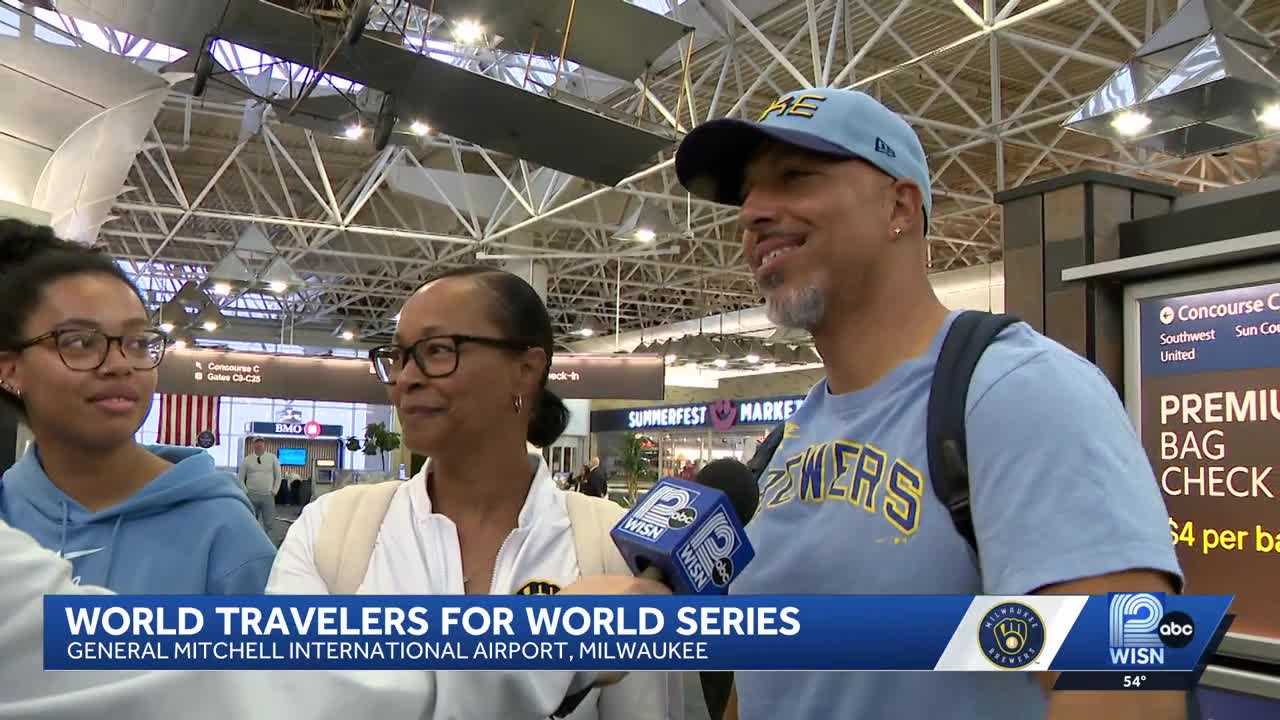 'Traveled for...24 hours': Fans travel from across the world for the World Series — WISN 12 Milwaukee, San Francisco Sports news