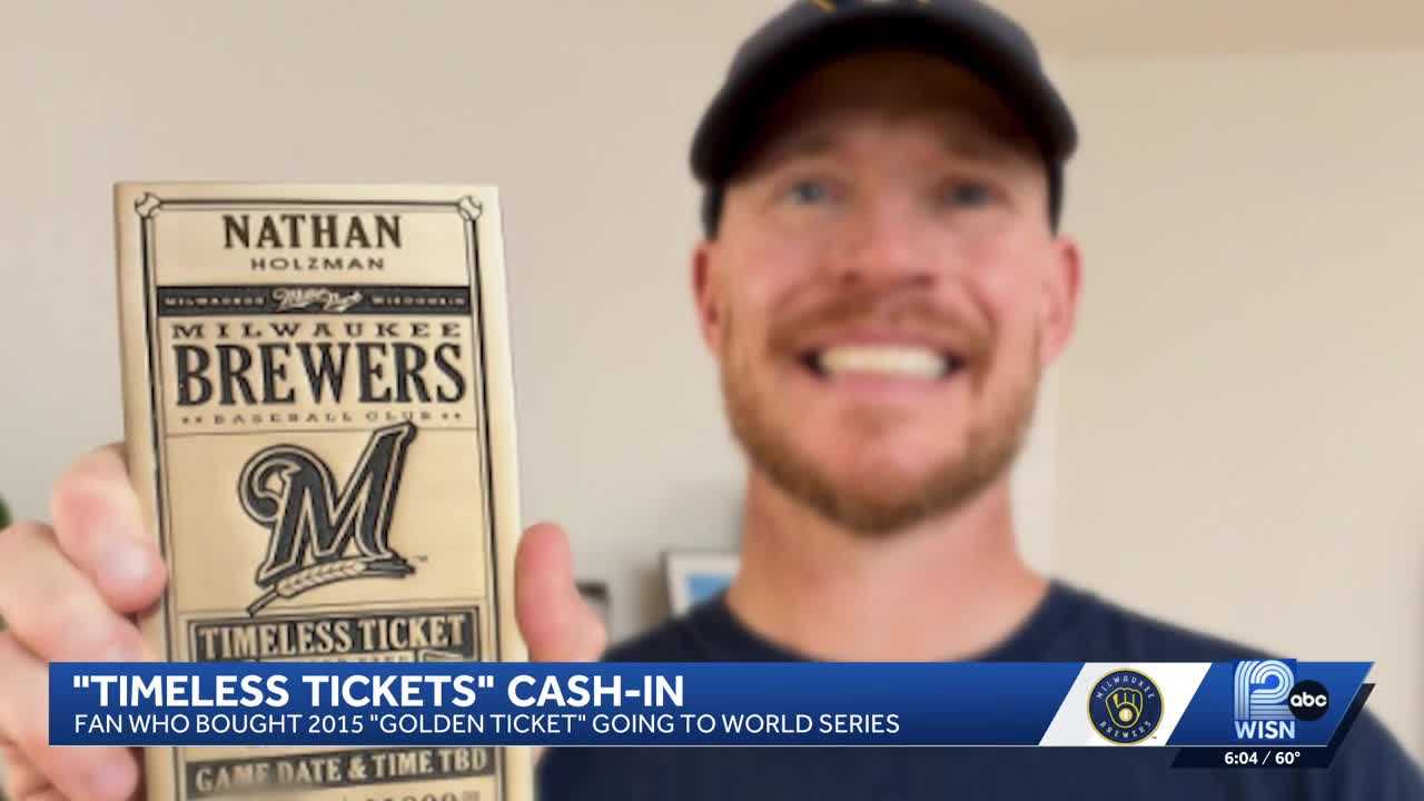 Brewers fan redeems 12-year-old 'Timeless Ticket' for World Series game — WISN 12 Milwaukee, San Francisco Sports news